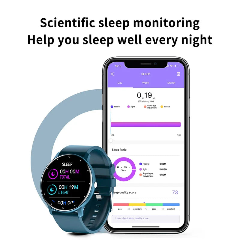 2023 New Smart Watch Women Men Sport Fitness Smartwatch Waterproof Watches Bluetooth Sleep Heart Rate Monitor For Android ios
