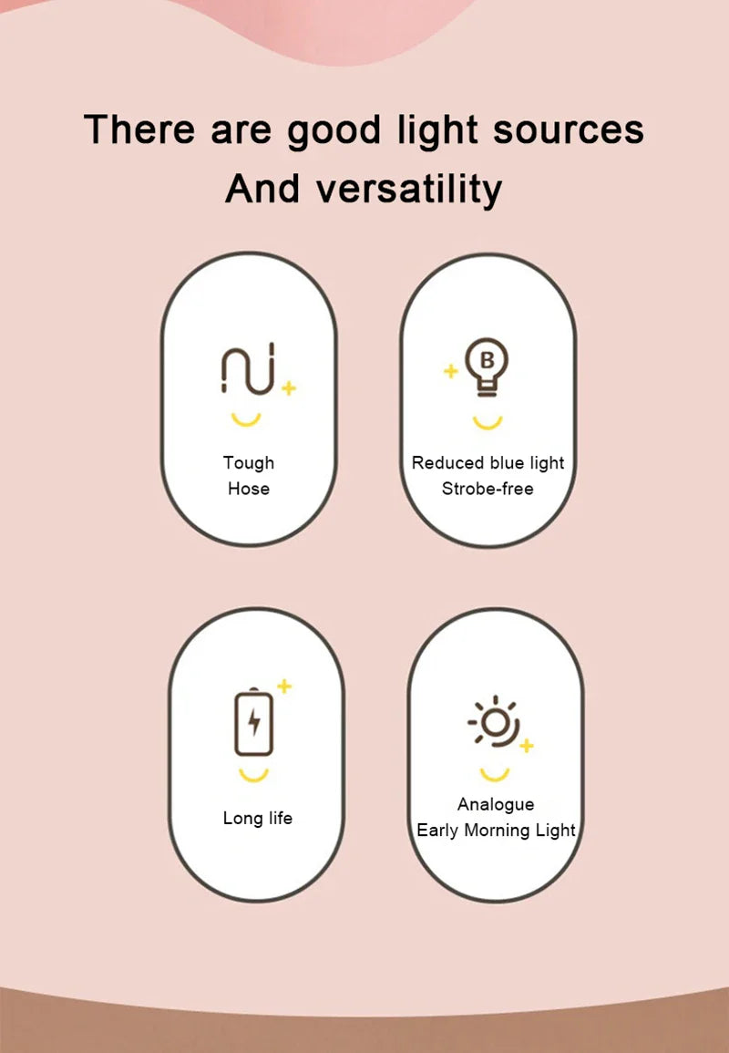 Creative Cute Cat Flexible Led Study Desk Lamp with Phone Holder Bedside Color Adjust Table Lamp for Kids Student Room